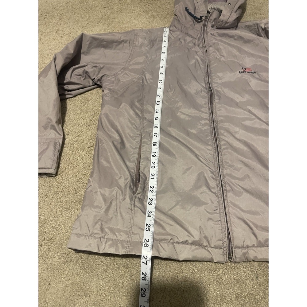 Polo Ralph Lauren Women's Windbreaker Fleece Line Size XL Light Purple - Picture 10 of 11